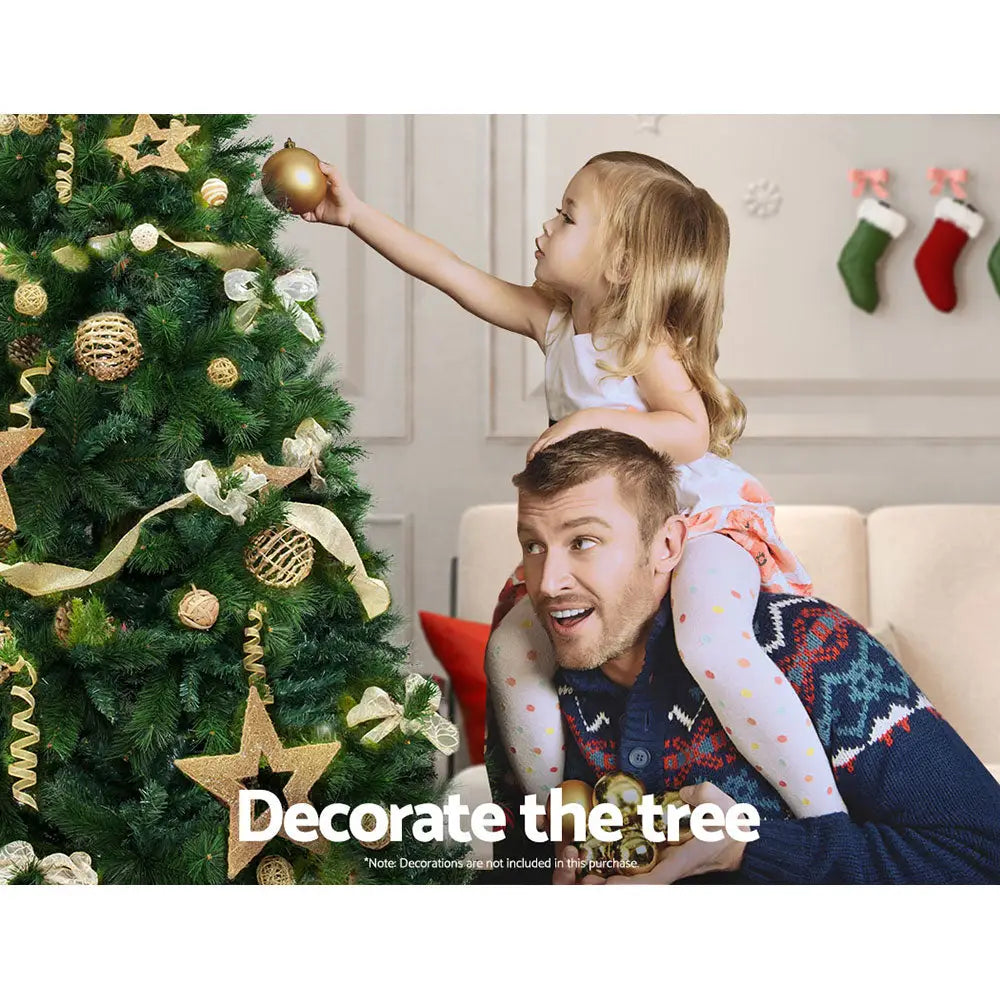 Jingle Jollys Christmas Tree 2.4M Xmas Tree Pine Needles 2100 Tips - Occasions > Christmas > Christmas Trees