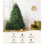 Jingle Jollys Christmas Tree 2.4M Xmas Tree Pine Needles 2100 Tips - Occasions > Christmas > Christmas Trees