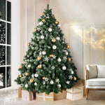 Jingle Jollys Christmas Tree 2.4M Xmas Trees Decorations Snowy 1500 Tips - Occasions > Christmas > Christmas Trees