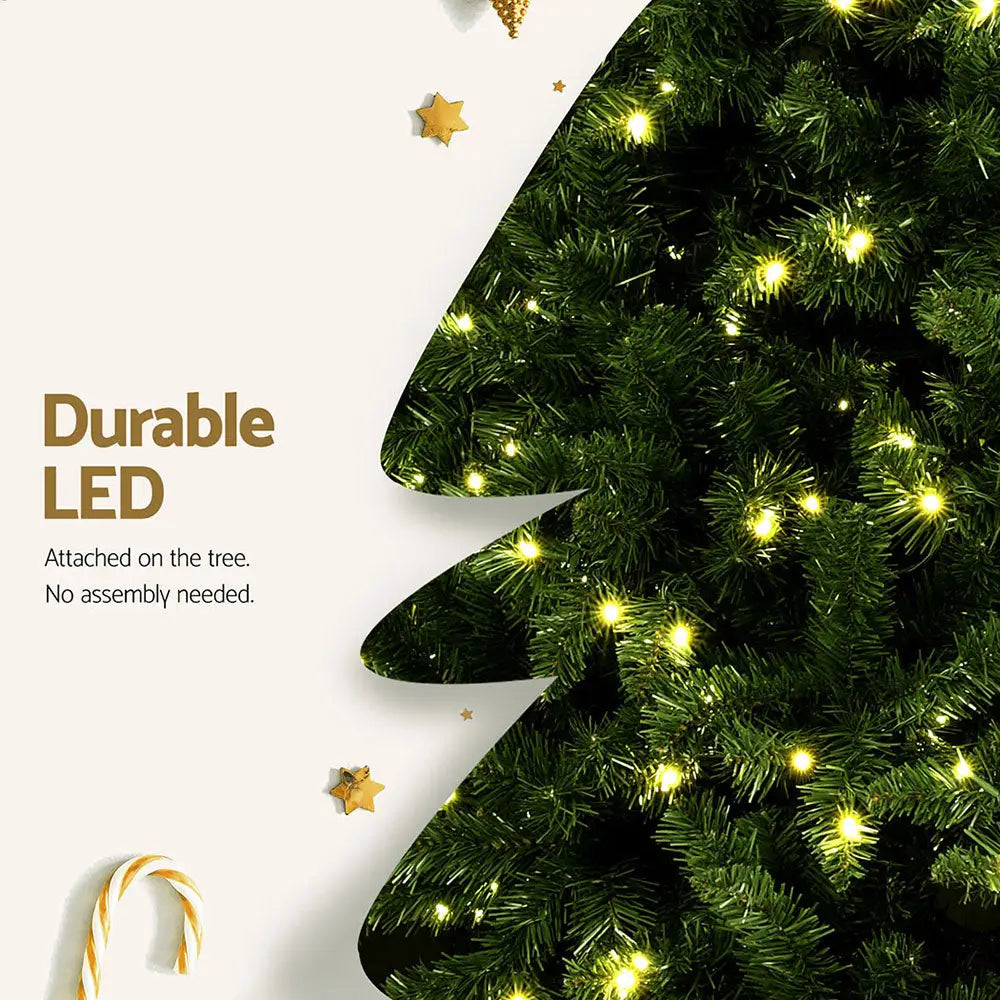 Jingle Jollys Christmas Tree 2.7M LED Xmas Tree Party Decorations 2590 Tips - Occasions > Christmas > Christmas Trees