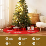 Jingle Jollys Christmas Tree Skirt 120cm Snowflake Ornaments Party Decorations - Occasions > Christmas > Christmas