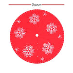 Jingle Jollys Christmas Tree Skirt 120cm Snowflake Ornaments Party Decorations - Occasions > Christmas > Christmas