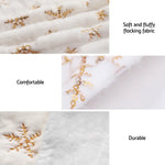 Jingle Jollys Christmas Tree Skirt 120cm Snowflake Ornaments Xmas Decorations - Occasions > Christmas > Christmas