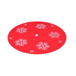 Jingle Jollys Christmas Tree Skirt 90cm Snowflake Ornaments Party Decorations - Occasions > Christmas > Christmas