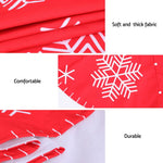 Jingle Jollys Christmas Tree Skirt 90cm Snowflake Ornaments Party Decorations - Occasions > Christmas > Christmas