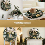Jingle Jollys Christmas Wreath 60CM Garland Flowers Baubles Party Decorations - Occasions > Christmas > Christmas