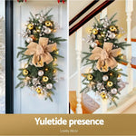 Jingle Jollys Hanging Christmas Garland 45cm Staircase Door Party Decor - Occasions > Christmas > Christmas Wreaths &