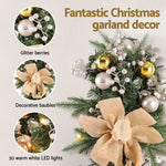 Jingle Jollys Hanging Christmas Garland 45cm Staircase Door Party Decor - Occasions > Christmas > Christmas Wreaths &