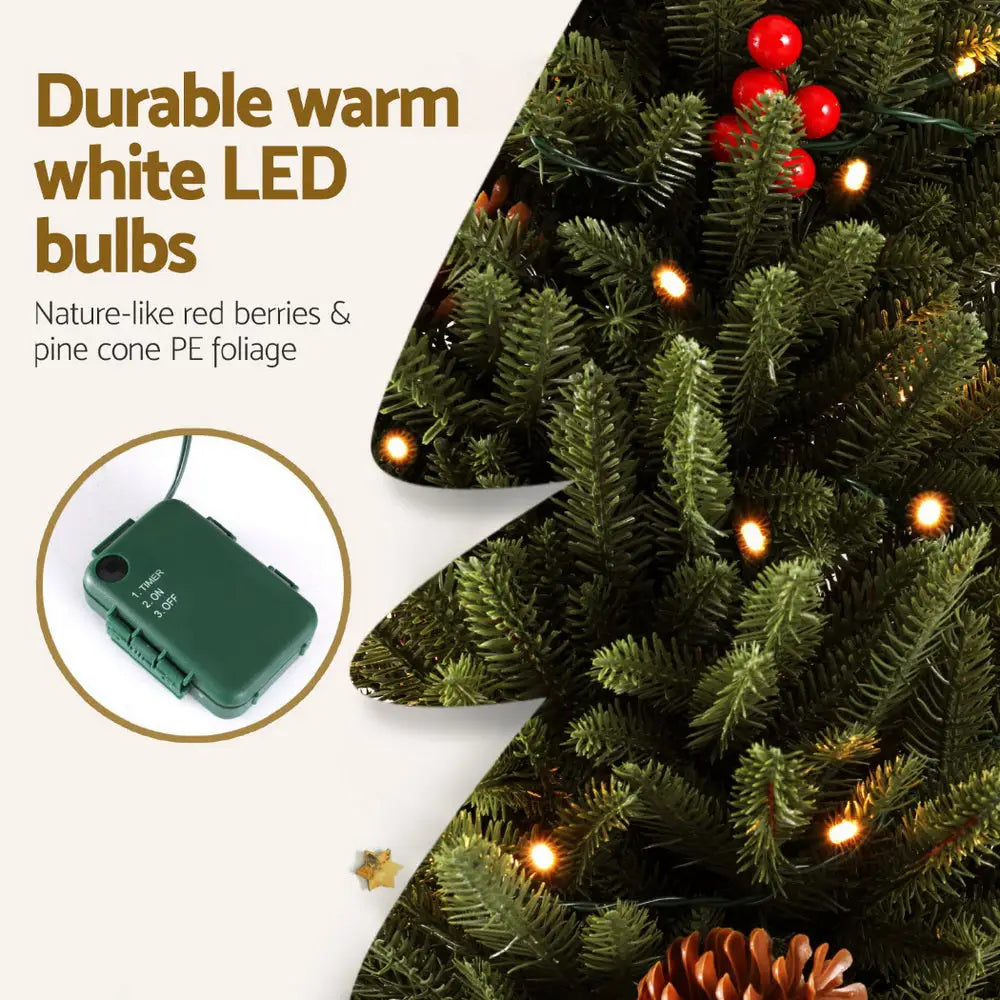 Jingle Jollys Mini Christmas Tree 90cm LED Xmas Tree Party Decorations - Occasions > Christmas > Christmas Trees