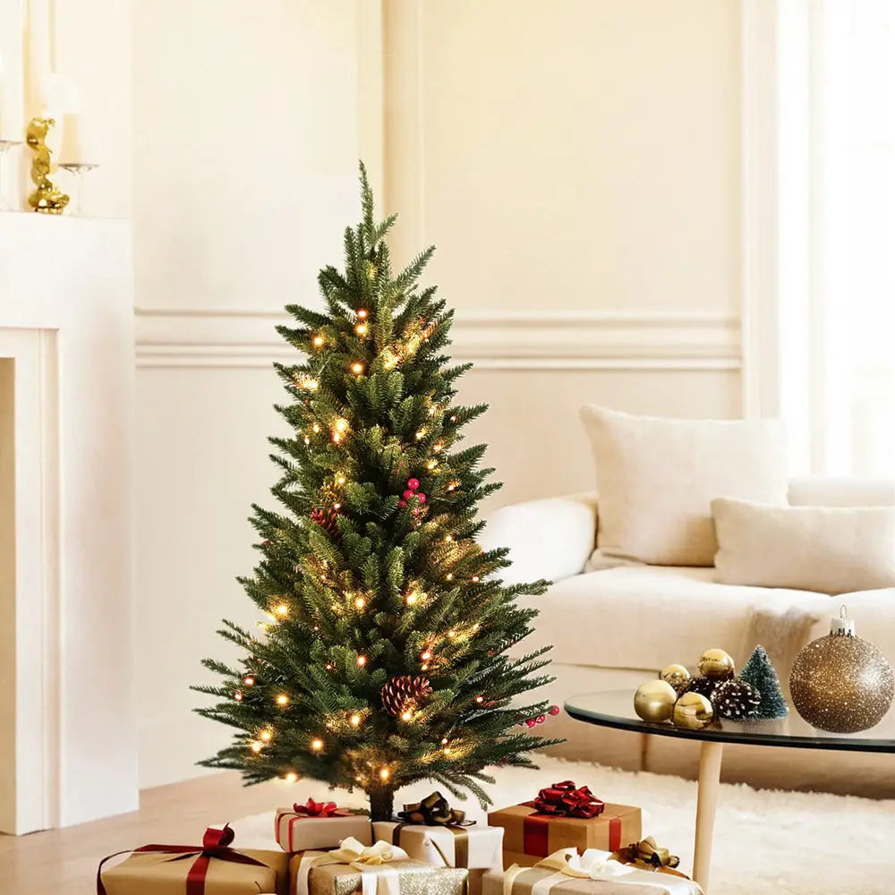 Jingle Jollys Mini Christmas Tree 90cm LED Xmas Tree Party Decorations - Occasions > Christmas > Christmas Trees