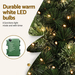 Jingle Jollys Tabletop Christmas Tree 60CM 8 Light Modes Timer Function - Occasions > Christmas > Christmas Trees