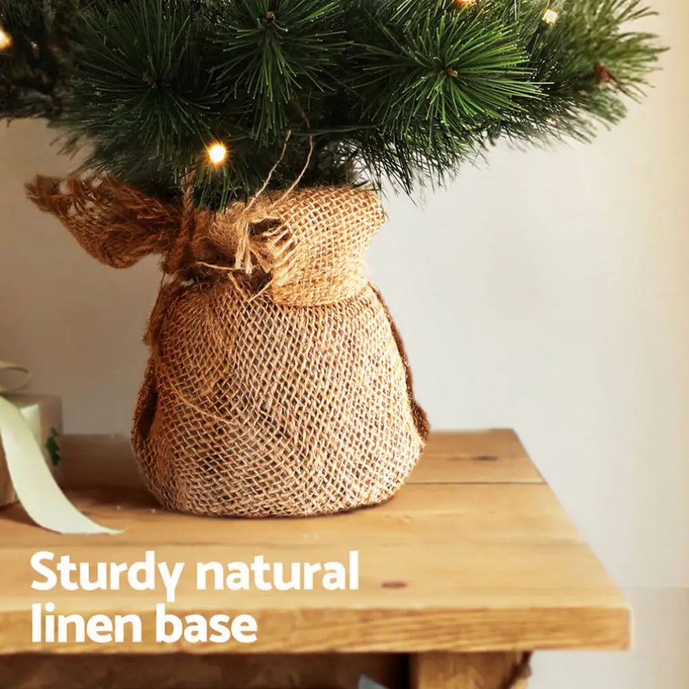 Jingle Jollys Tabletop Christmas Tree 60CM 8 Light Modes Timer Function - Occasions > Christmas > Christmas Trees