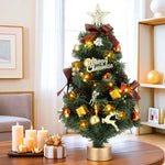 Jingle Jollys Tabletop Christmas Tree 60CM LED Xmas Tree Tree Topper Ornaments - Occasions > Christmas > Christmas Trees