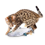 Jittering Sardine Cat Toy Flopping Dancing Fish + Catnip Silvervine Electric USB - Pet Care > Toys > Cat Toys