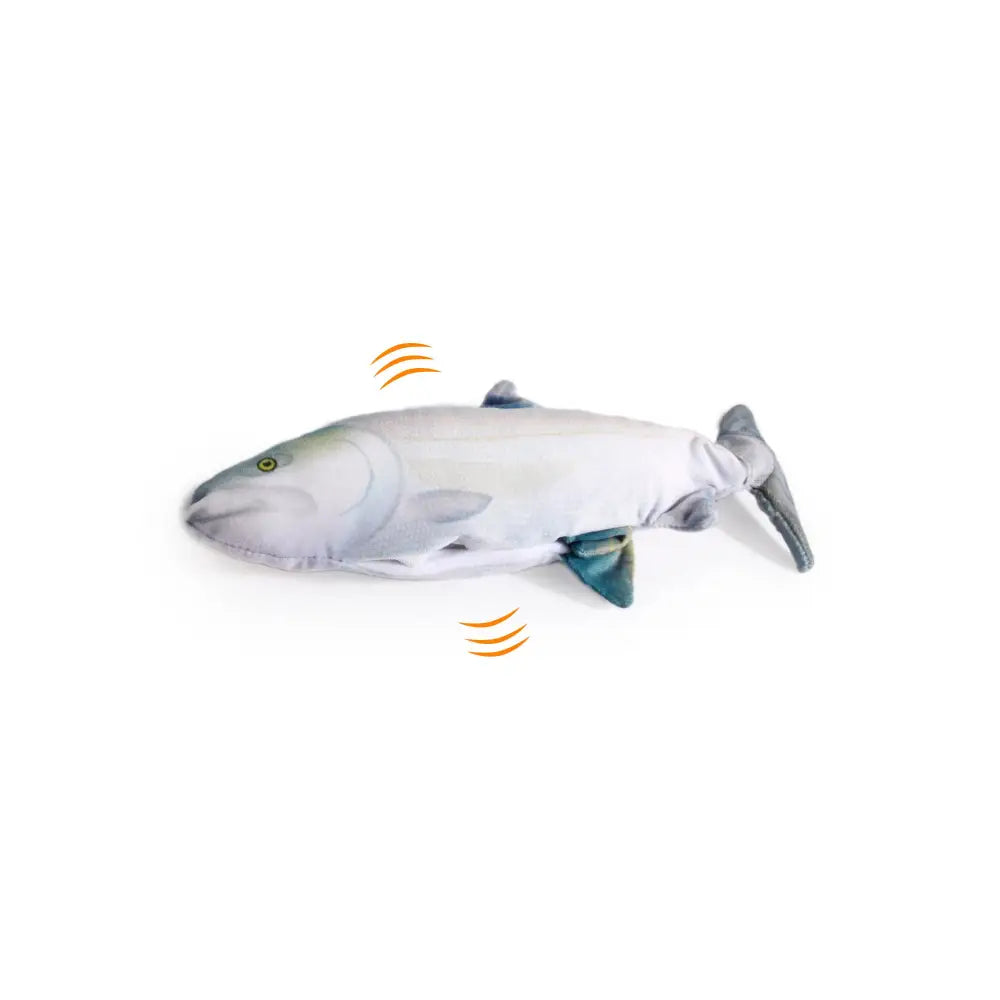 Jittering Sardine Cat Toy Flopping Dancing Fish + Catnip Silvervine Electric USB - Pet Care > Toys > Cat Toys