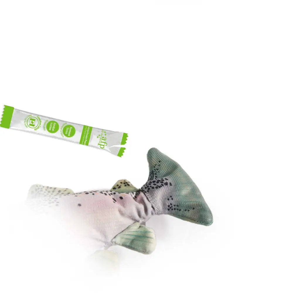 Jittering Trout Cat Toy - Flopping Dancing Fish + Catnip Silvervine Electric USB - Pet Care > Toys > Cat Toys