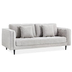 Jolie 3 Seater Sofa Fabric Uplholstered Lounge Couch - Quartz - Furniture > Sofas