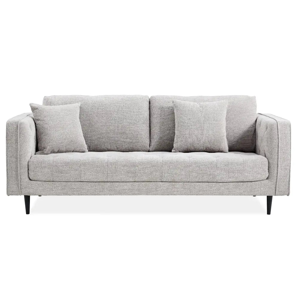 Jolie 3 Seater Sofa Fabric Uplholstered Lounge Couch - Quartz - Furniture > Sofas