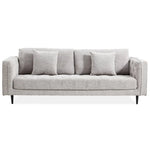 Jolie XL Size 3 Seater Sofa Fabric Uplholstered Lounge Couch - Quartz - Furniture > Sofas