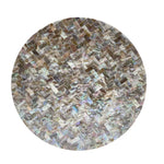 JONAH MOTHER OF PEARL HAND MADE STOOL/SIDE TABLE - Furniture > Living Room > Coffee Tables