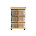 Jooyes 6 Tray Storage Cabinet With Castors - Furniture > Dining > Buffets & Sideboards