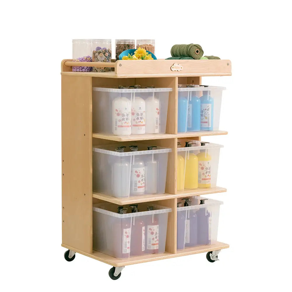 Jooyes 6 Tray Storage Cabinet With Castors - Furniture > Dining > Buffets & Sideboards