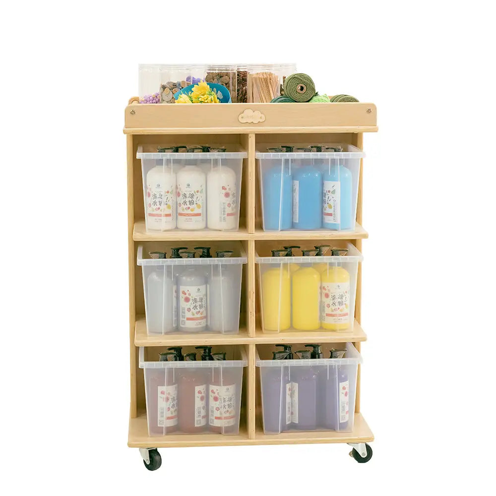 Jooyes 6 Tray Storage Cabinet With Castors - Furniture > Dining > Buffets & Sideboards