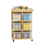 Jooyes 6 Tray Storage Cabinet With Castors - Furniture > Dining > Buffets & Sideboards