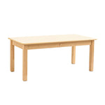 Jooyes Kids Birch and White Rectangular Table - H58cm - Furniture > Dining > Dining Tables