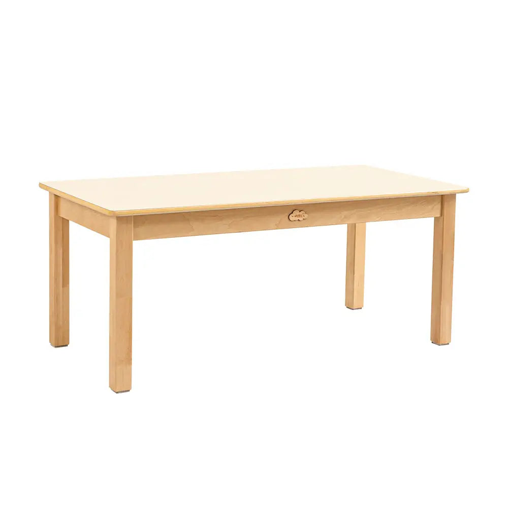 Jooyes Kids Birch and White Rectangular Table - H58cm - Furniture > Dining > Dining Tables