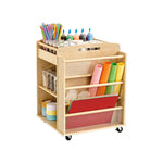Jooyes Wooden Art Craft Material Storage Trolley - Furniture > Dining > Kitchen & Dining Trolleys