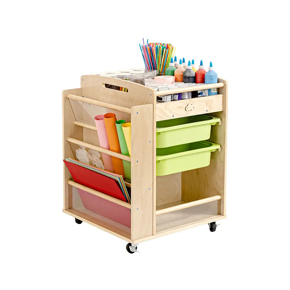 Jooyes Wooden Art Craft Material Storage Trolley - Furniture > Dining > Kitchen & Dining Trolleys