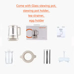Joyoung Eletric Glass Kettle Set with stewing pot Tea Basket egg holder 1.5L - Appliances > Kitchen Appliances > Kettles