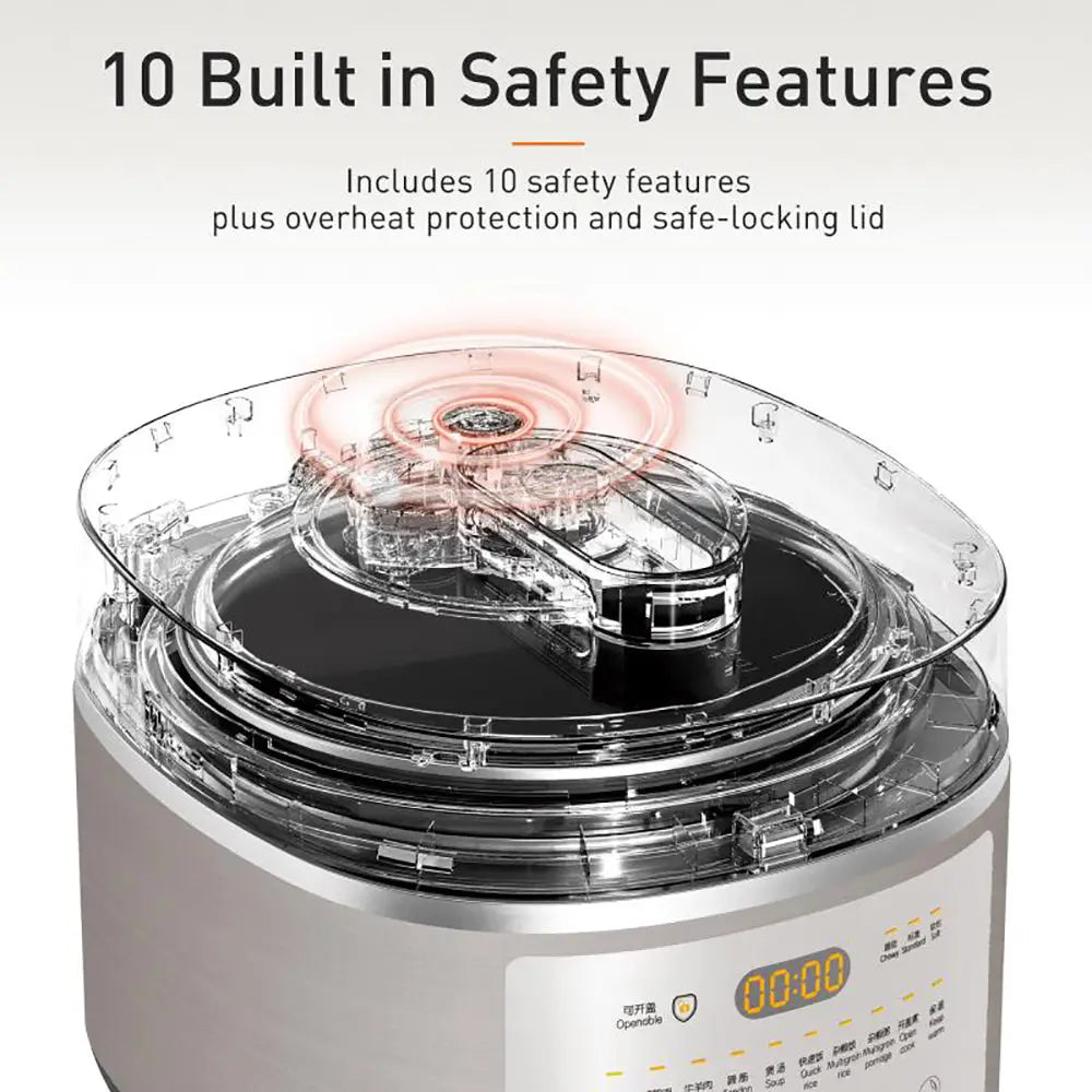 Joyoung Induction Heating Pressure Cooker 5L Double Liner Pot AU Version - Appliances > Kitchen Appliances > Rice