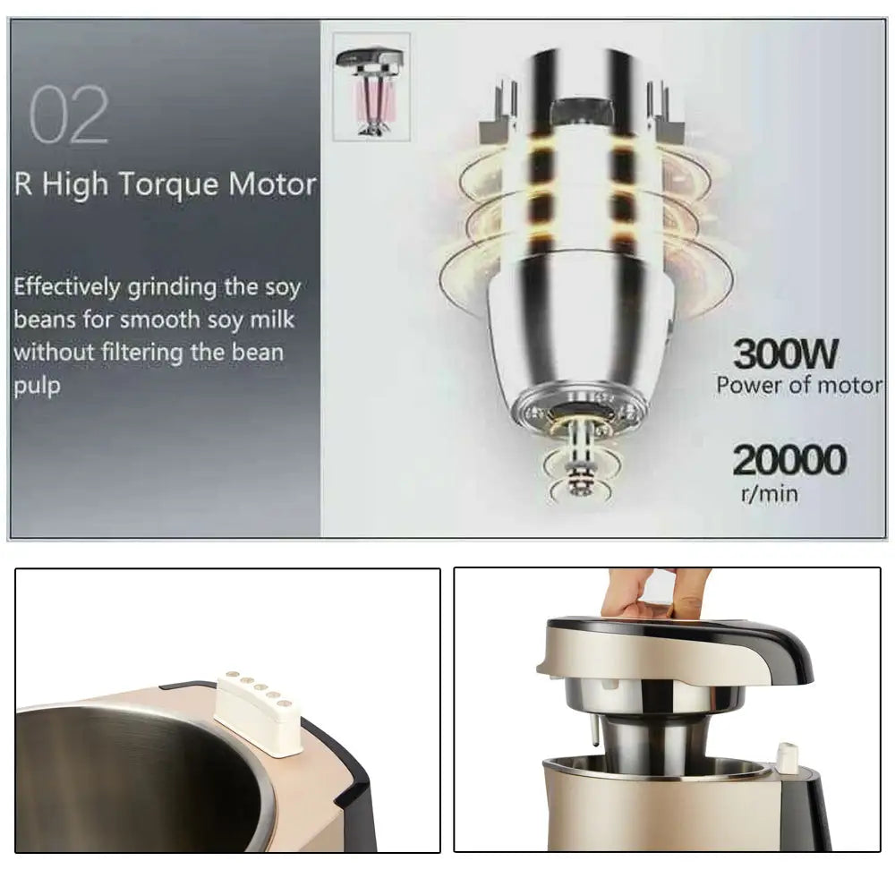 Joyoung Soy Milk Maker Machine Superfine Grinding Auto Touch Screen DJ13S- P90 - Appliances > Kitchen Appliances > Food