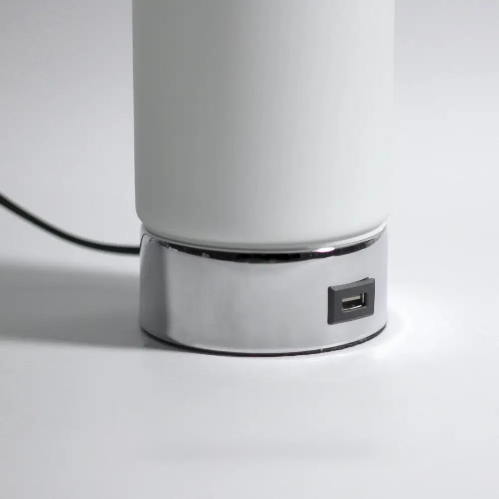 Julie Cylinder Touch Lamp with USB Port - Home & Garden > Lighting