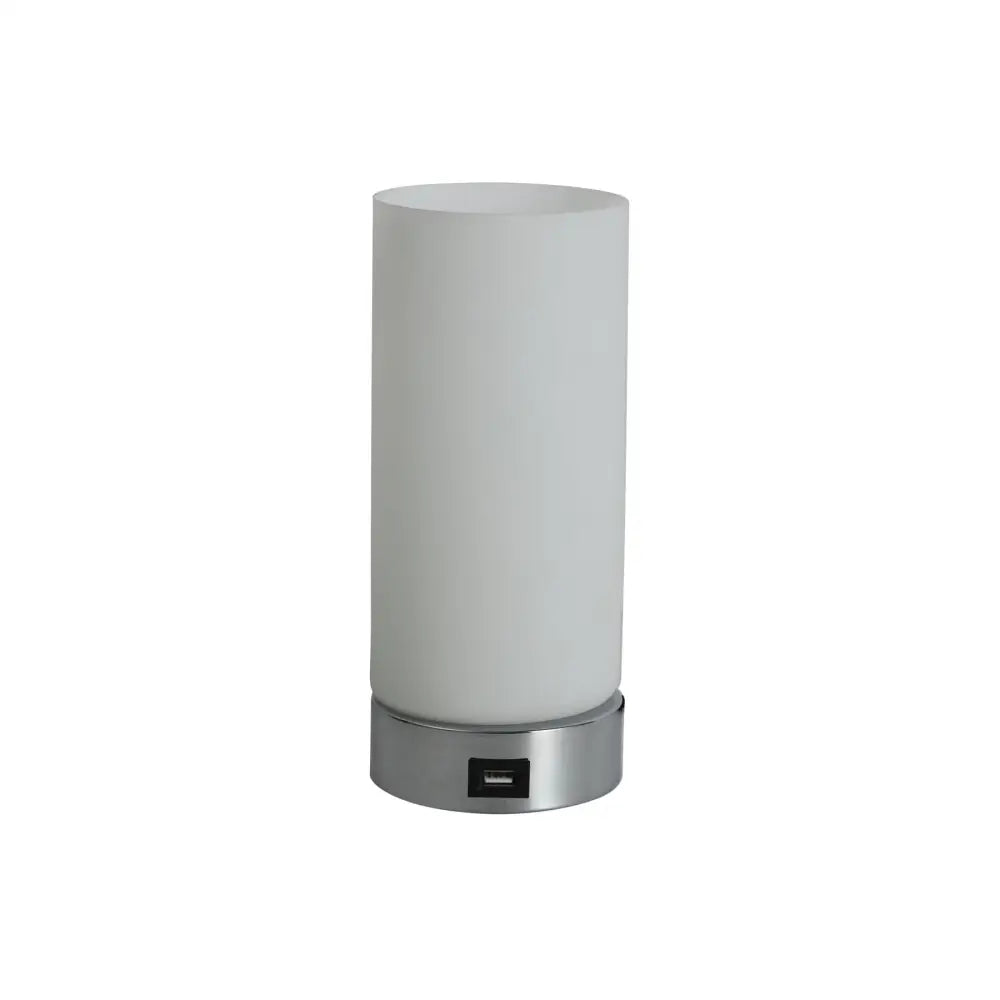Julie Cylinder Touch Lamp with USB Port - Home & Garden > Lighting