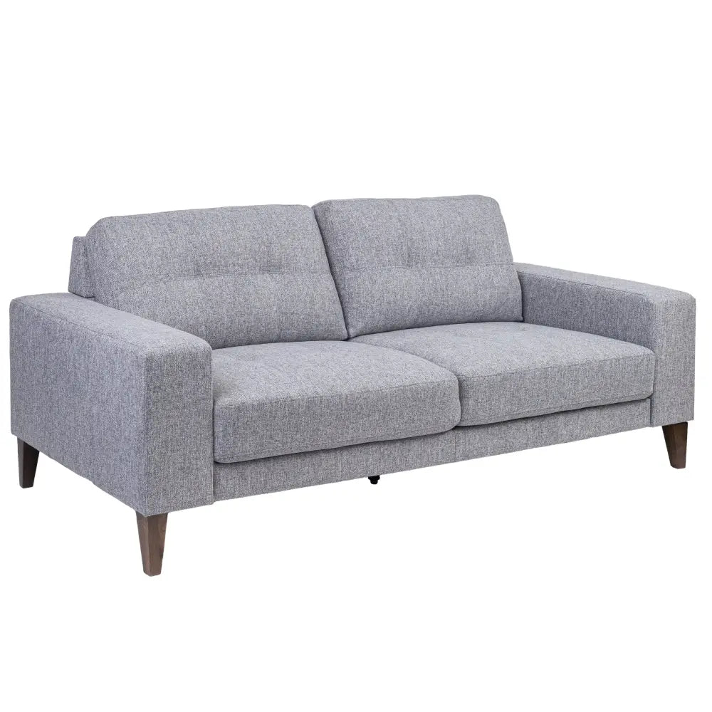Juliet 2 + 3 Seater Sofa Set Soft Fabric Uplholstered Lounge Couch Grey - Furniture > Sofas