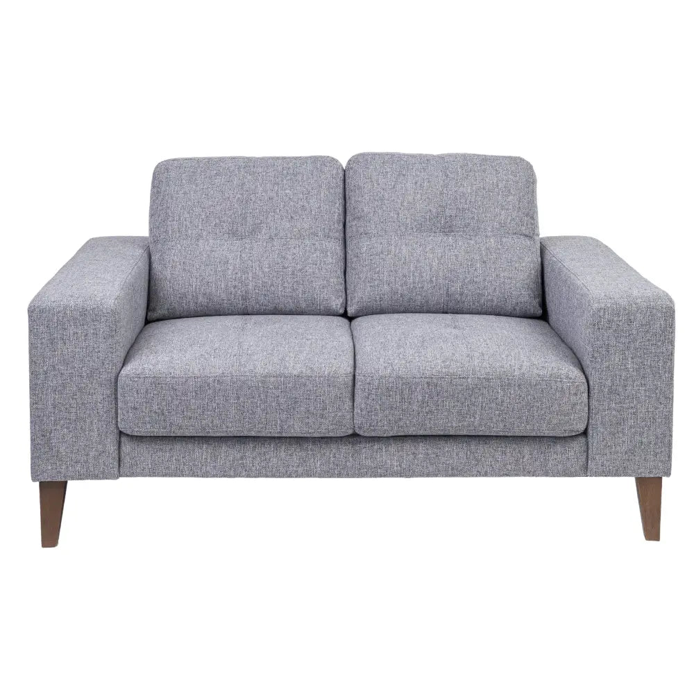 Juliet 2 + 3 Seater Sofa Set Soft Fabric Uplholstered Lounge Couch Grey - Furniture > Sofas