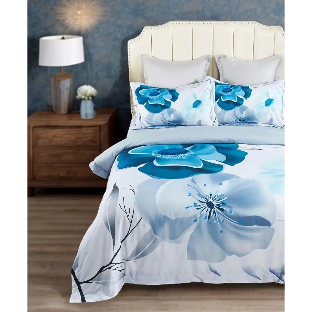 Julieta Floral Quilt Cover Set - Super King Size - Home & Garden > Bedding
