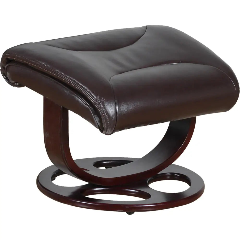 Julio Faux Leather Premium Reclining Lounge Arm Chair w/ Ottoman Swivel Sofa - Furniture > Bar Stools & Chairs > Arm
