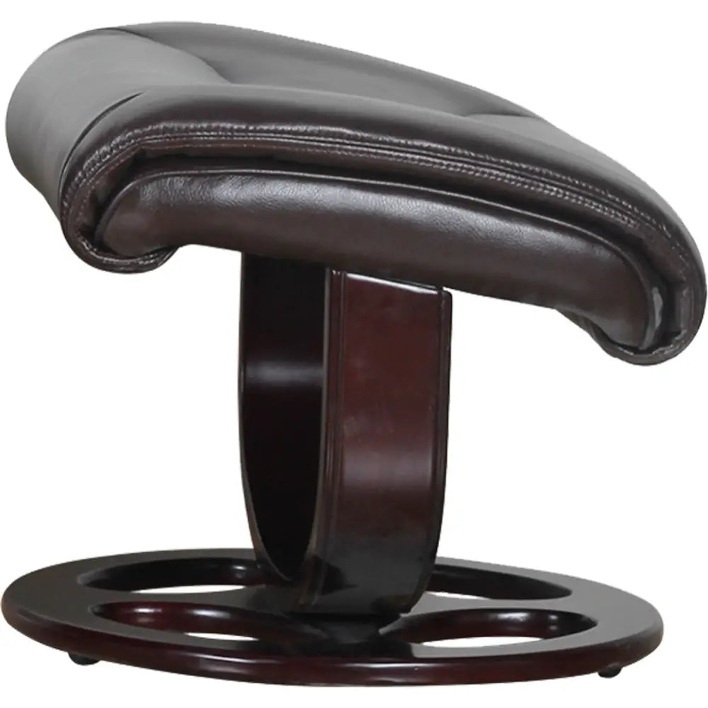 Julio Faux Leather Premium Reclining Lounge Arm Chair w/ Ottoman Swivel Sofa - Furniture > Bar Stools & Chairs > Arm