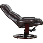 Julio Faux Leather Premium Reclining Lounge Arm Chair w/ Ottoman Swivel Sofa - Furniture > Bar Stools & Chairs > Arm