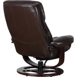Julio Faux Leather Premium Reclining Lounge Arm Chair w/ Ottoman Swivel Sofa - Furniture > Bar Stools & Chairs > Arm