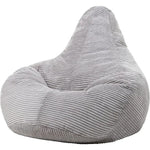 Jumbo Cord Beanbag Chair Cover Unfilled Large Bean Bag - Grey - Furniture > Office