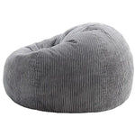 Jumbo Cord Beanbag Chair Cover Unfilled Large Bean Bag - Grey - Furniture > Office