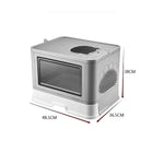 Jumbo Hooded Cat Litter Box Tray Pet Kitty Toilet for Large Cats w Hair Grooming - Pet Care > Cleaning & Maintenance >