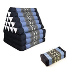 Jumbo Thai Triangle Pillow THREE FOLDS BluEle + Arm/Leg Rest Block - Home & Garden > Decor