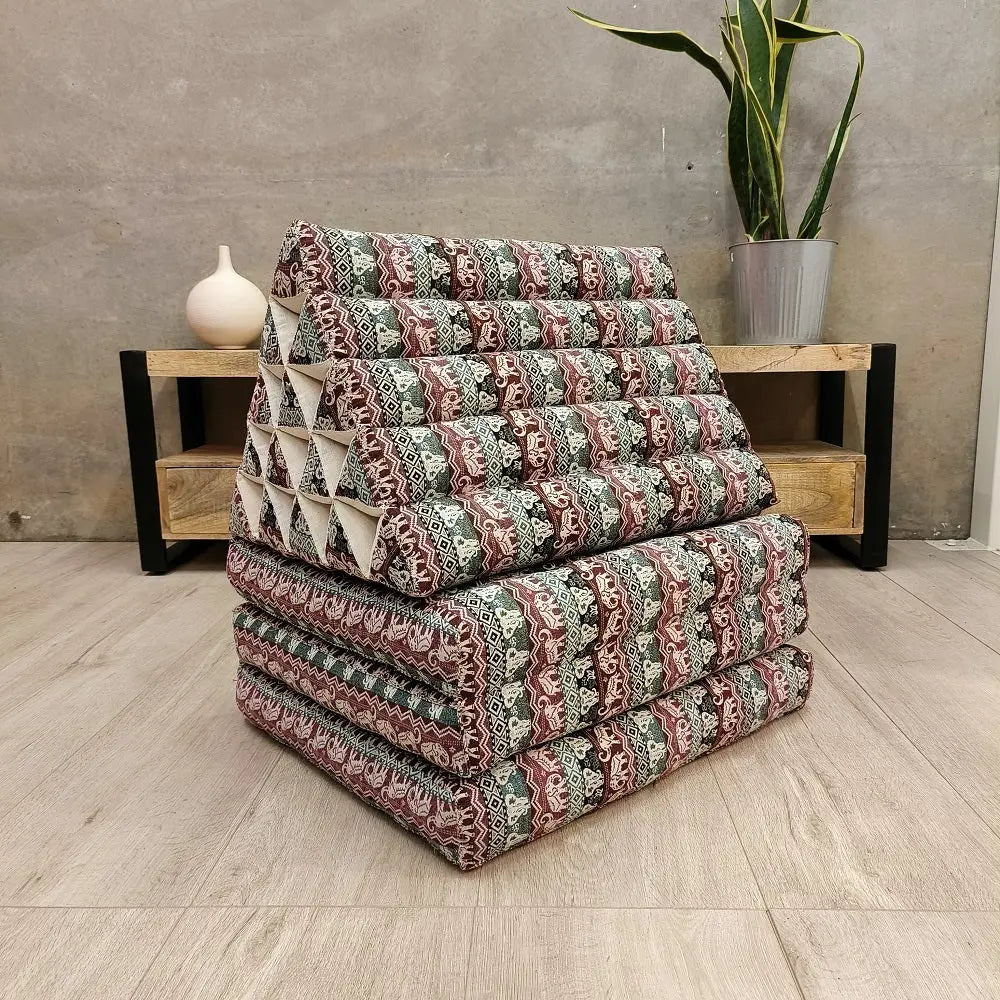 Jumbo Thai Triangle Pillow THREE FOLDS MixEle - Home & Garden > Decor