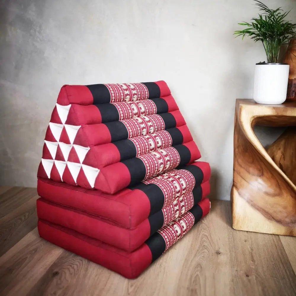 Jumbo Thai Triangle Pillow THREE FOLDS R-Ele - Home & Garden > Decor